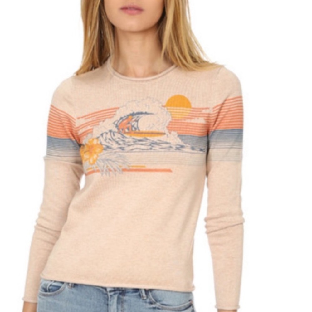 Mother Surfer Hawaiian Sweater in Neutral Size L